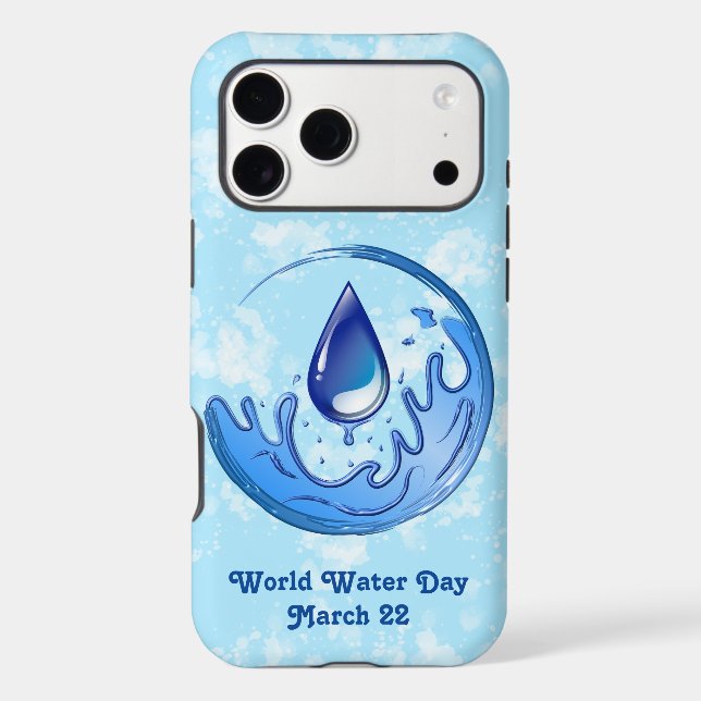 World Water Day Save Water Save Earth (Back)
