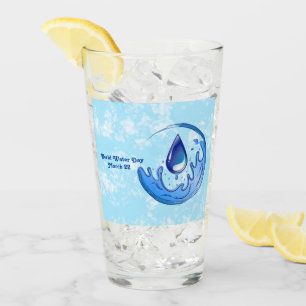 World Water Day Save Water Save Earth Glass