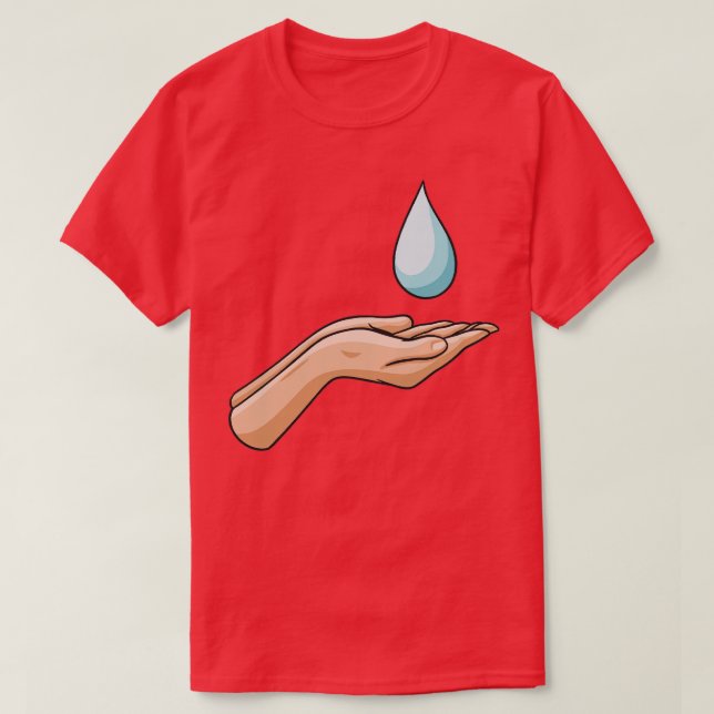 World Water Day Water Hand T-Shirt (Design Front)