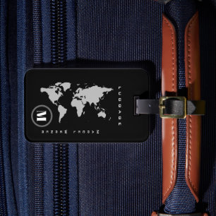 World Wide Map Travel Luggage Tag
