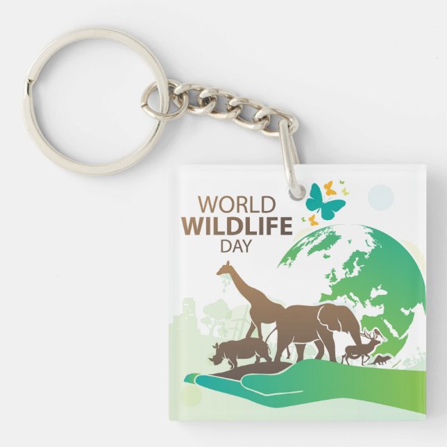 World Wildlife Day Key Ring (Front)