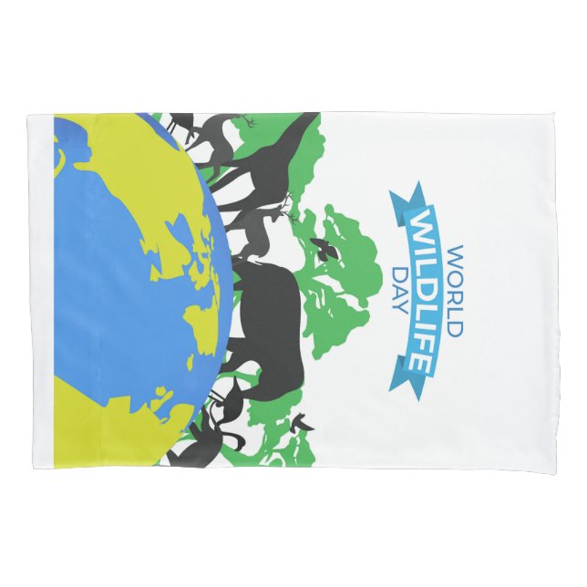World Wildlife Day Pillowcase (Front)