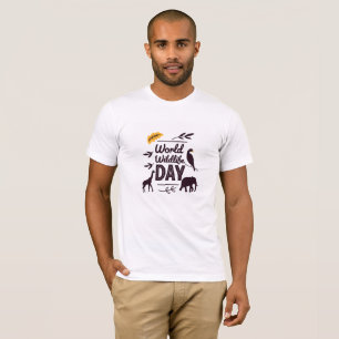 World Wildlife Day Typography Unique T-Shirt Desig