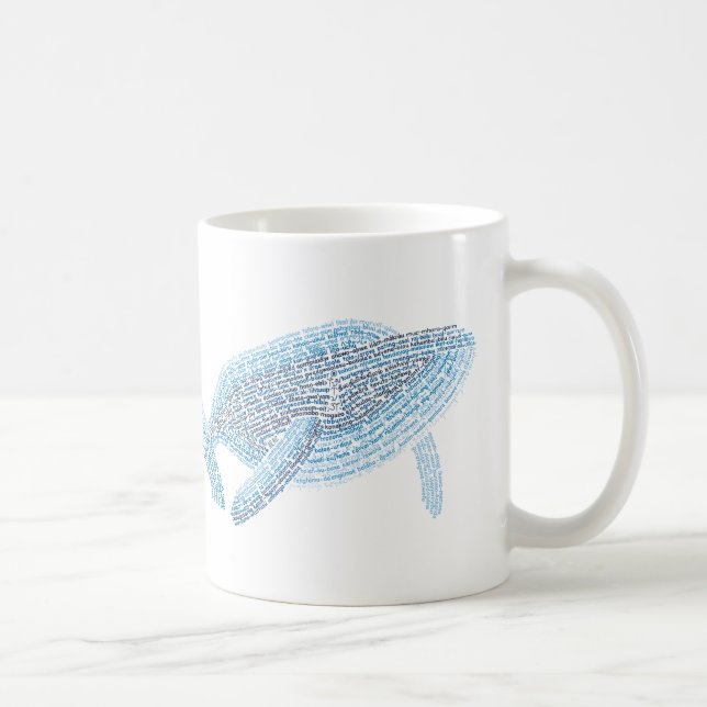 World Word Blue Whale Mug (Right)