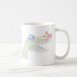 World Word Hummingbird Mug