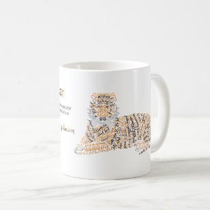 World Word Tiger Mug