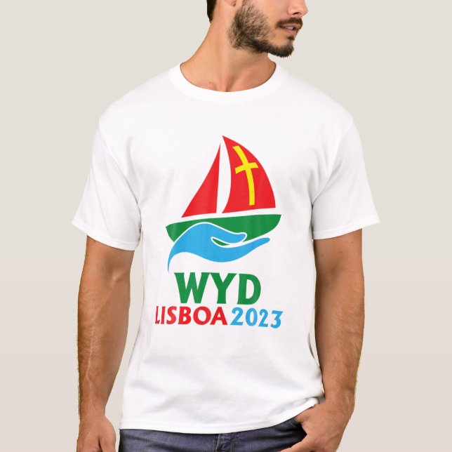 World Youth Day 2023 Drawing Inspired JMJ WYD T-Shirt (Front)