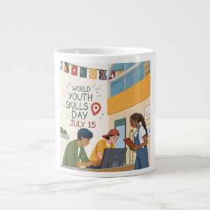 World Youth Skills Day – Empowering Future Innovat Large Coffee Mug
