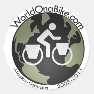 WorldOnaBike.com Logo sticker