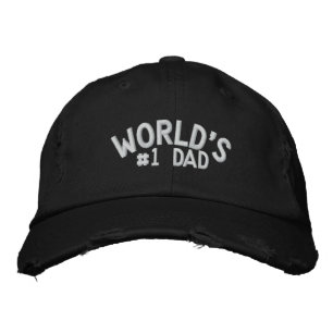 World's #1 Dad Embroidered Hat