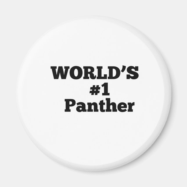 World's #1 Panther Magnet (Front)