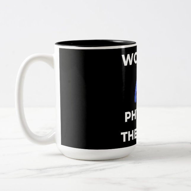 World's 2nd Best Physical Therapist Two-Tone Coffee Mug (Left)