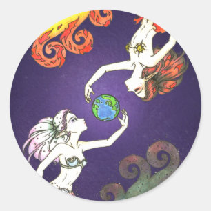 Worlds Apart Classic Round Sticker