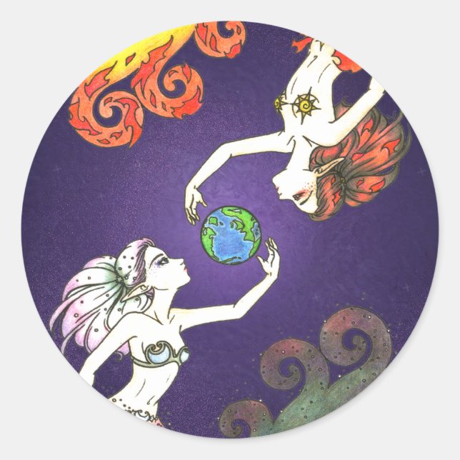 Worlds Apart Classic Round Sticker (Front)