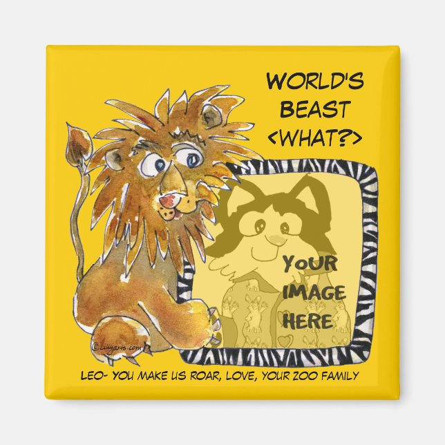 Worlds Beast [What?] Cartoon Magnet (Front)