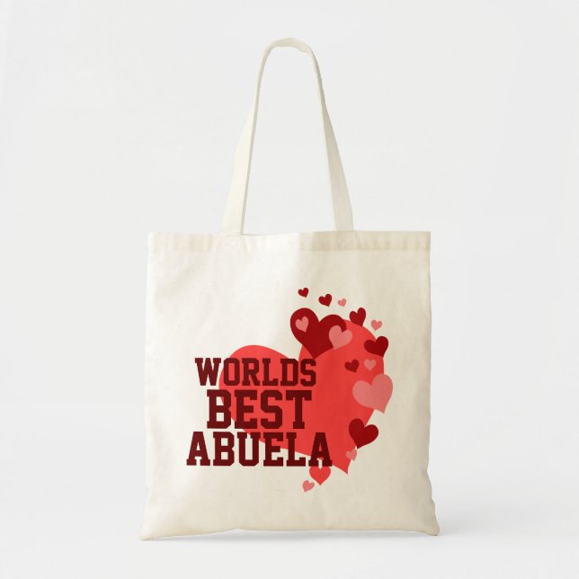Worlds Best Abuela Personalised Tote Bag (Front)