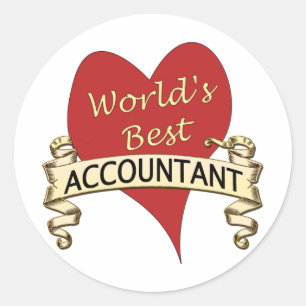 World's Best Accountant Classic Round Sticker