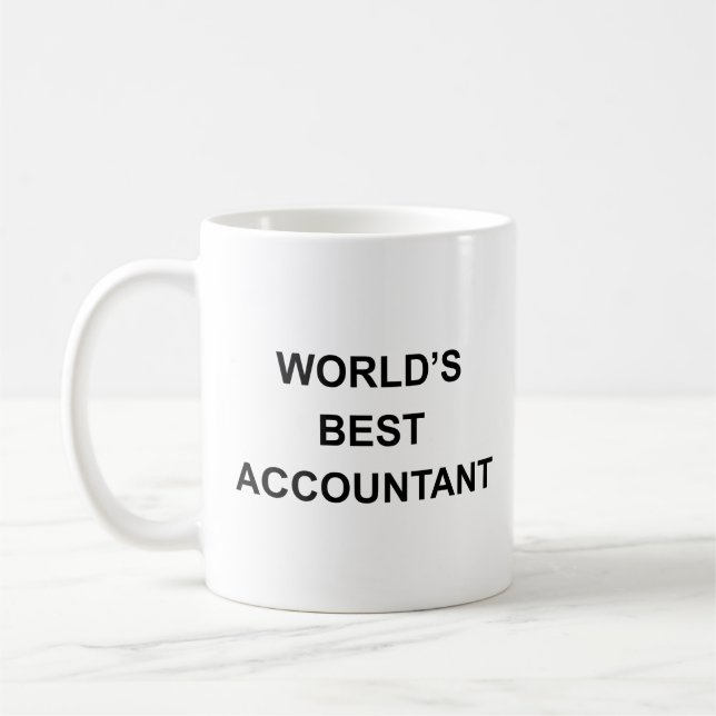 World's Best Accountant Coffee Mug (Left)