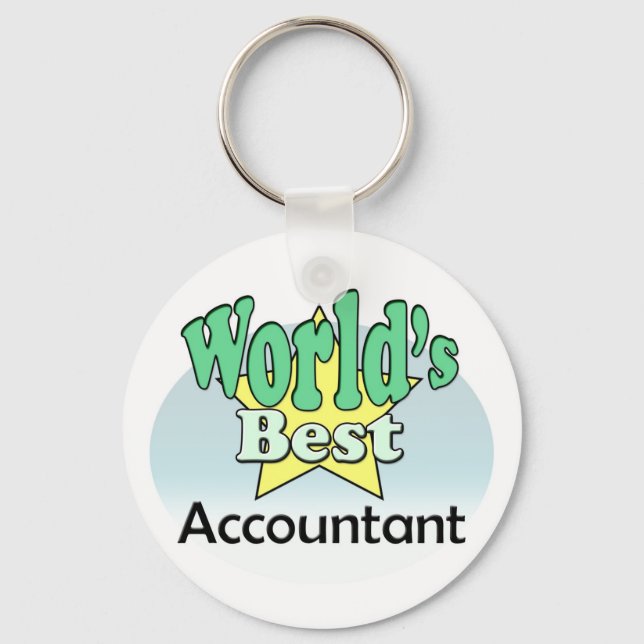 World's Best Accountant Key Ring (Front)