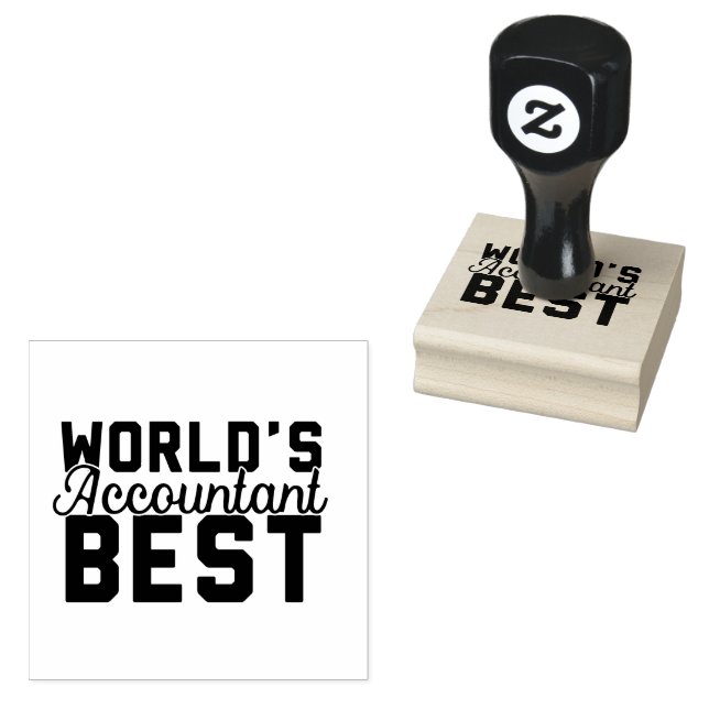 World's Best Accountant Rubber Stamp (Stamped)