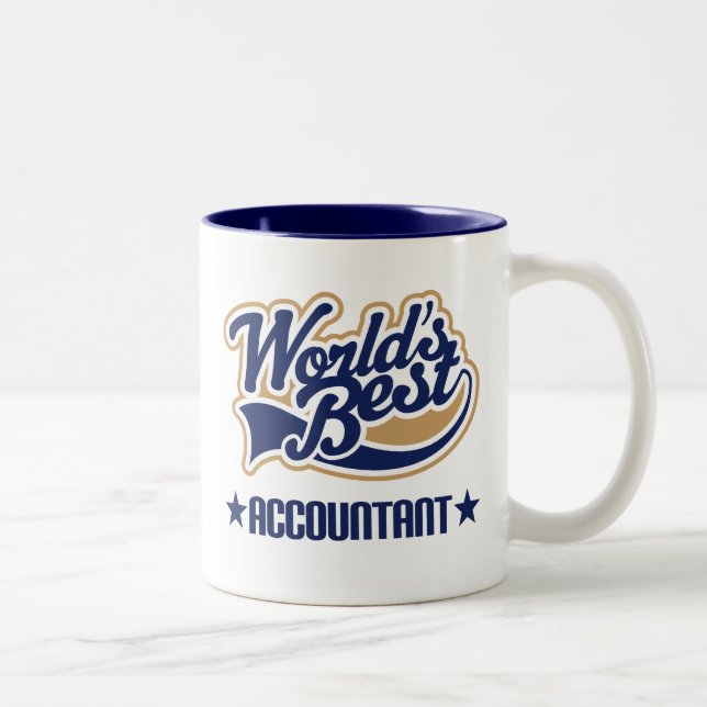 Worlds Best Accountant Two-Tone Coffee Mug (Right)