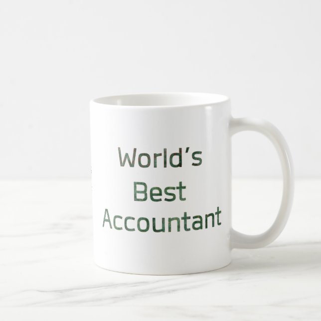 World's Best Accountant with Dollar Signs Coffee Mug (Right)