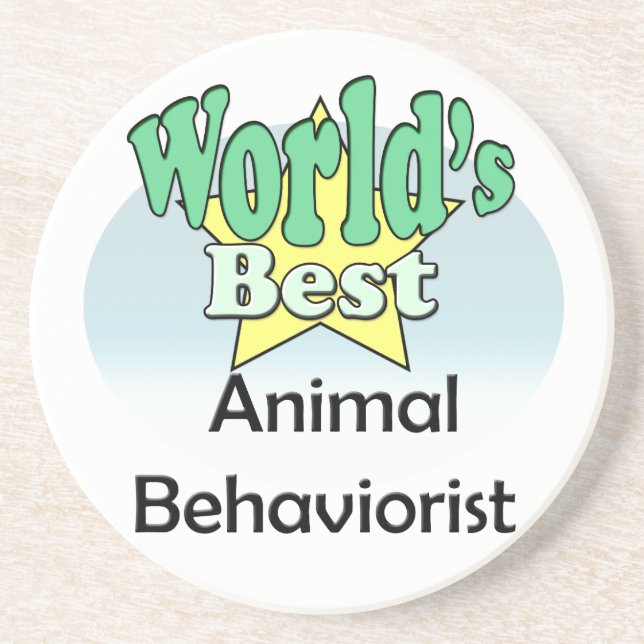 World's best Animal Behaviorist Coaster (Front)