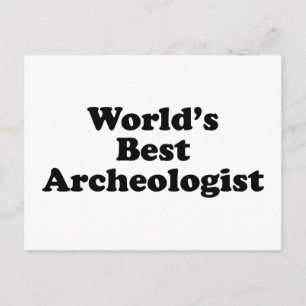 World's Best Archaeologist Postcard