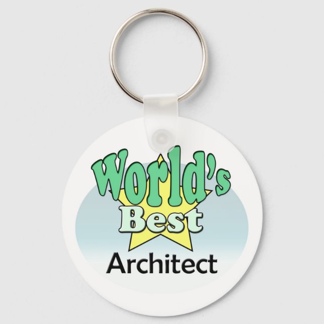 World's Best Architect Key Ring (Front)
