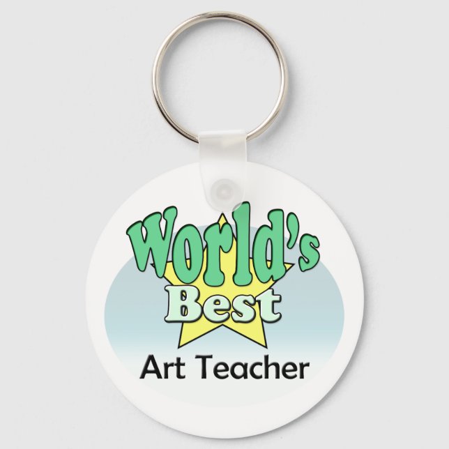 World's Best Art Teacher Key Ring (Front)