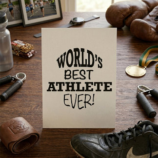 World's Best Athlete Ever Invitation