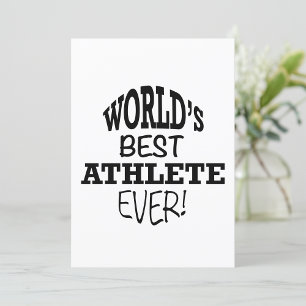 World's Best Athlete Ever Invitation