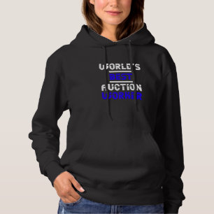 World's Best Auction Worker Funny Job Title Auctio Hoodie