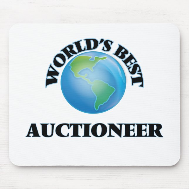 World's Best Auctioneer Mouse Pad (Front)