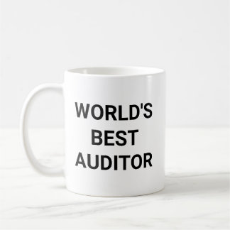 Worlds Best Auditor Funny Career Coworker Gift Coffee Mug
