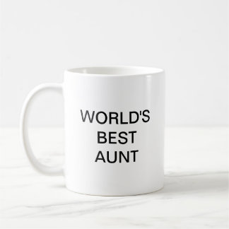 WORLD'S BEST AUNT COFFEE MUG