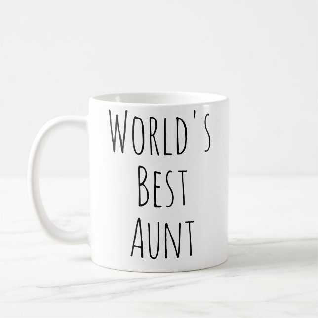 World's Best Aunt Coffee Mug (Left)