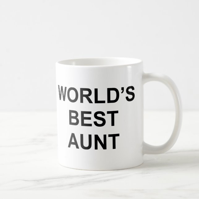 World's Best Aunt Coffee Mug (Right)