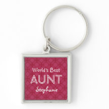 World's Best AUNT Custom Red Gift Item 09