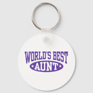 World's Best Aunt Key Ring