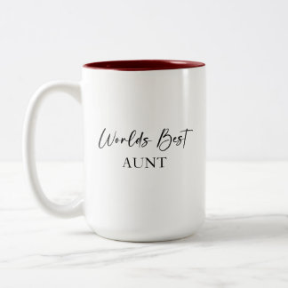 World's Best Aunt & Most Loved Personalised Mug