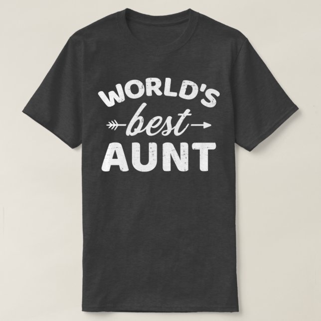 Worlds best aunt T-Shirt (Design Front)