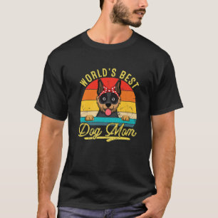 World's Best Australian Cattle Dog Mum Retro Mothe T-Shirt