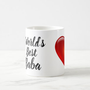 World's Best Baba Heart Mug
