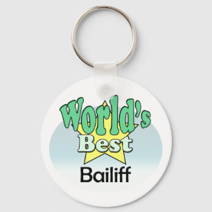World's Best Bailiff Key Ring
