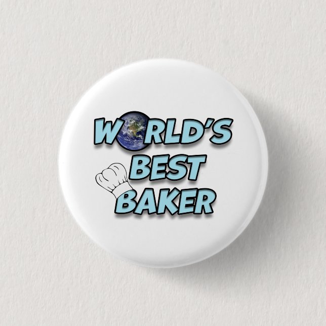 World's best Baker 3 Cm Round Badge (Front)