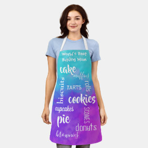 World's Best Baking Mum Words Apron