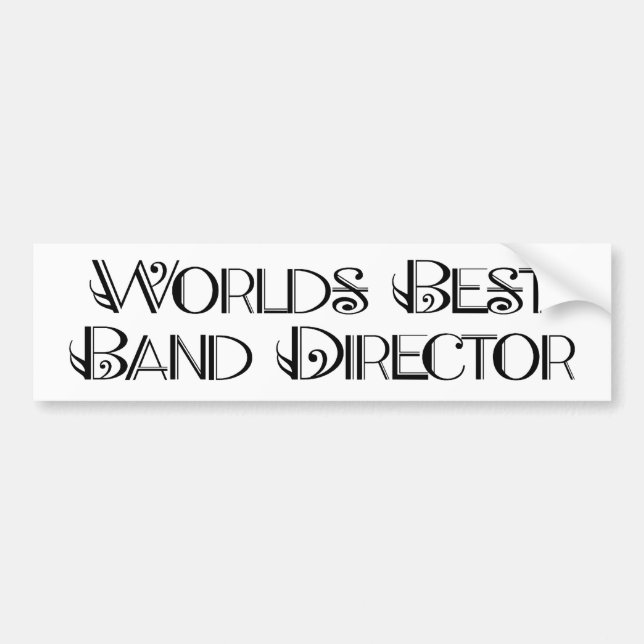 World's Best Band Director bumper sticker (Front)