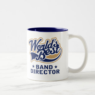 Worlds Best Band Director Gift Two-Tone Coffee Mug