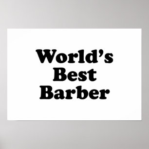 World's Best Barber Poster